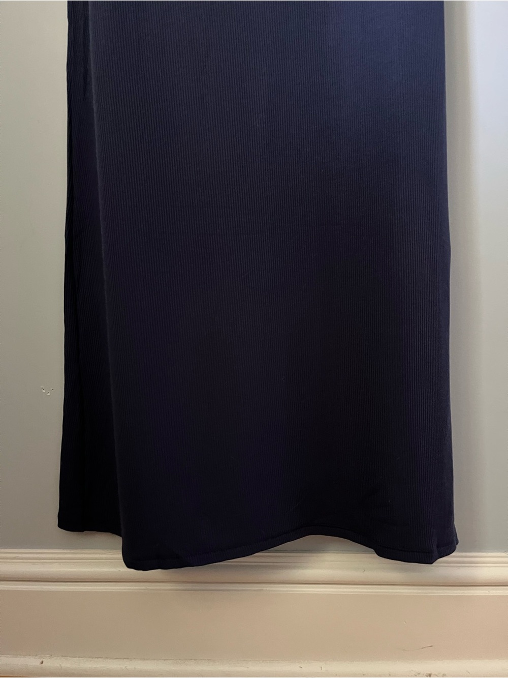 Yitty By Lizzo Soft Rib Deep Navy Blue Maxi Dress Size Medium NWT - Picture 6 of 16